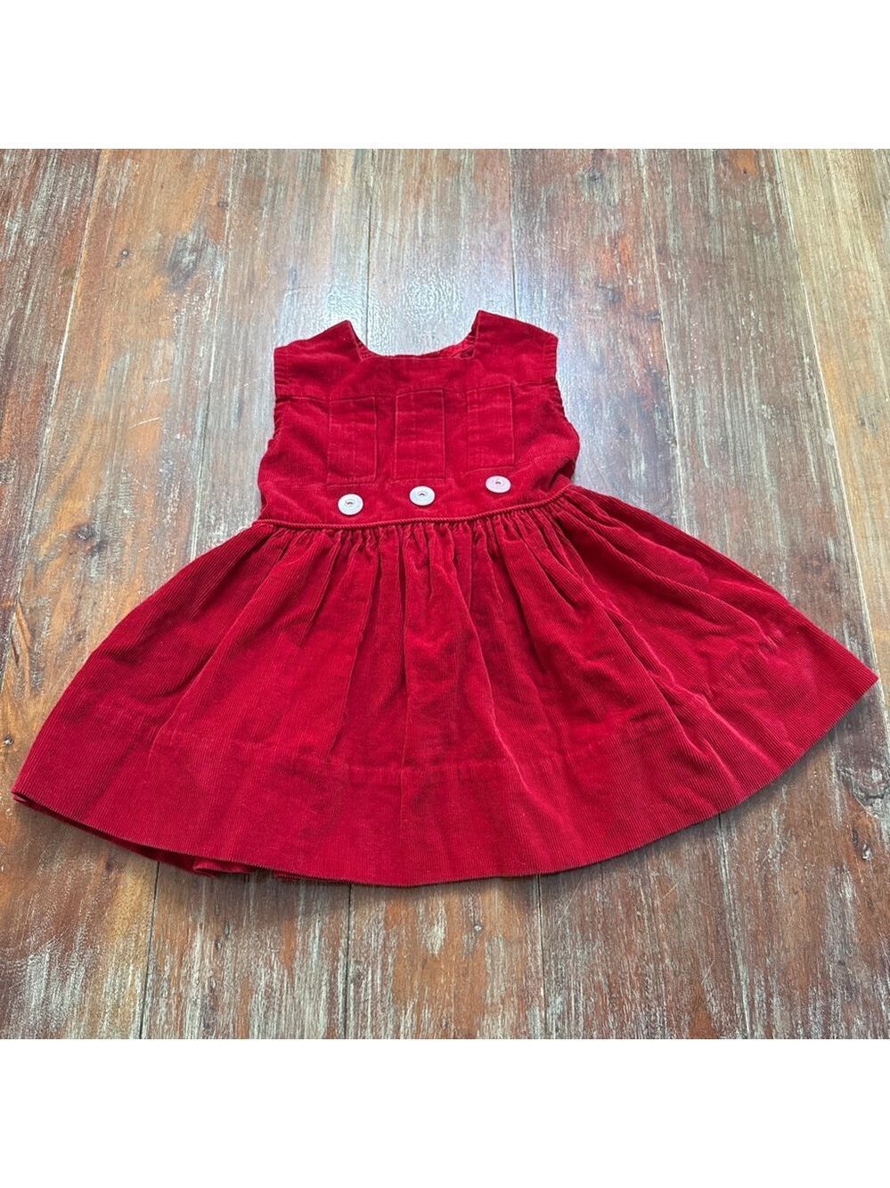 Liliputian Bazaar Best & Co Red Corduroy Vintage Dress 2T